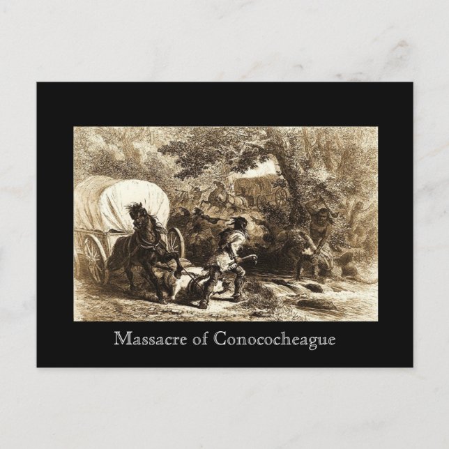 Postal Masacre del Conococheague (Anverso)