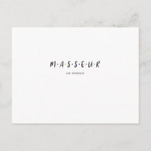 Postal Masaje Masseur