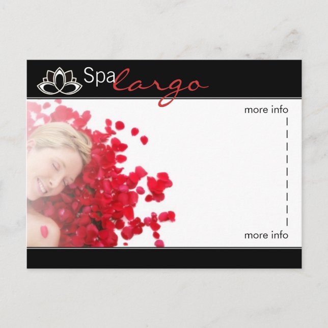 Postal Masaje Salon Spa - Blank (Anverso)