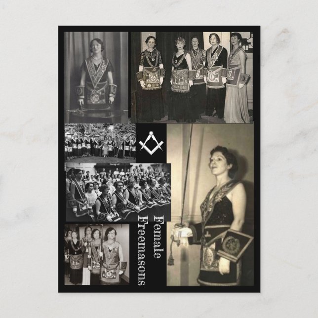 Postal Masas femeninas (Anverso)