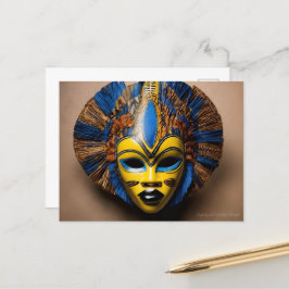 Postal Máscara africana