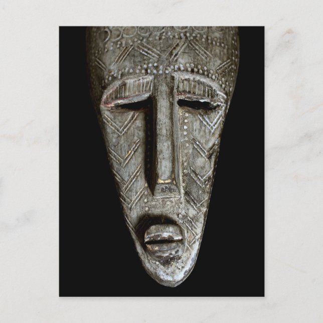 Postal Máscara africana (Anverso)
