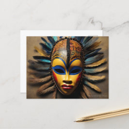 Postal Máscara Africana