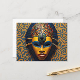 Postal Máscara Africana