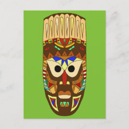 Postal máscara africana tradicional
