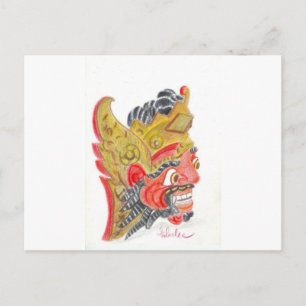 Postal Máscara de Bali