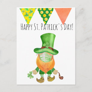 Postal Máscara de cara de San Patricio