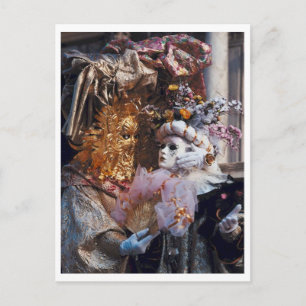 Postal Máscara de carnaval de Venecia Italia ~ Festival I