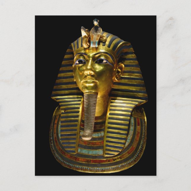 Postal Máscara de enterramiento de Tuthankamen (Anverso)