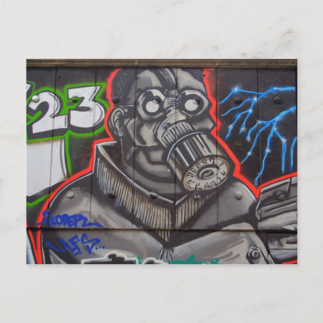 Postal Máscara de gas (Anverso)