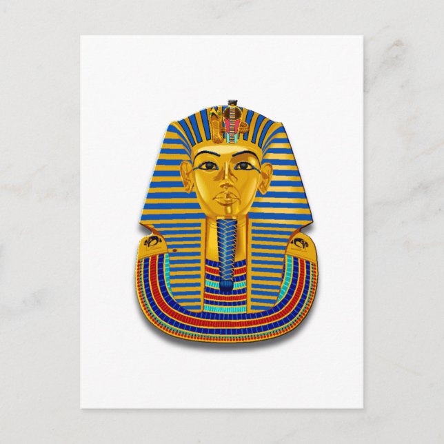 Postal Máscara de King Tut (Anverso)