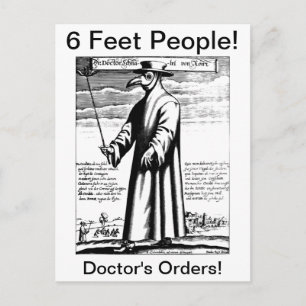 Postal Máscara de Médica