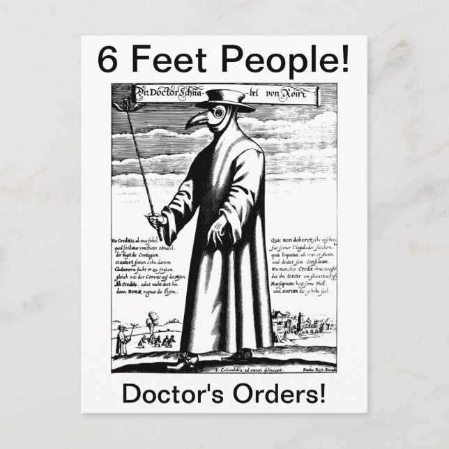 Postal Máscara de Médica (Anverso)