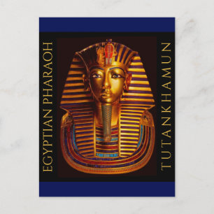 Postal Máscara de Oro del Rey Egipcio Tutankhamun