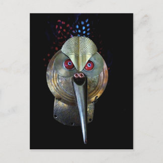 Postal Máscara de pájaro