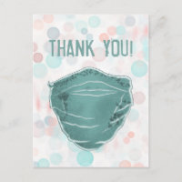 máscara facial de agradecimiento