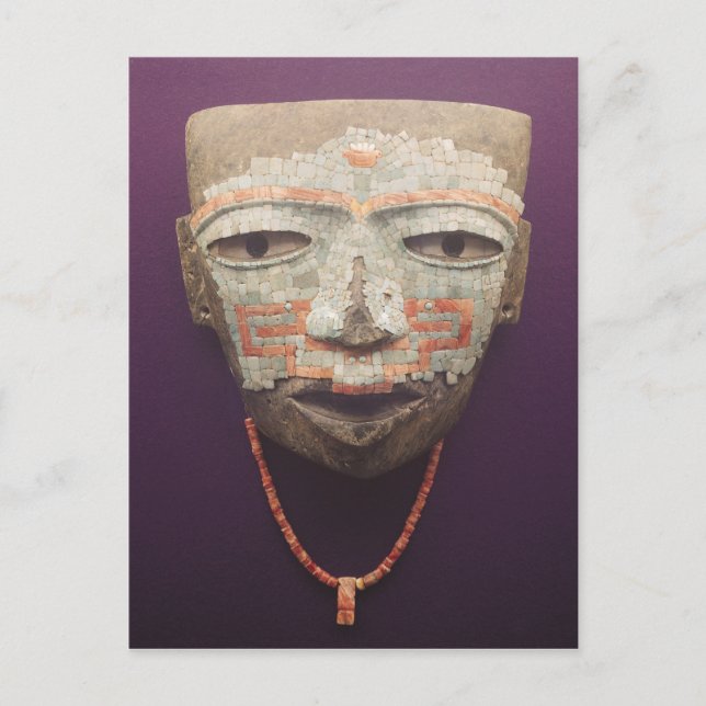 Postal Máscara fúnebre de Teotihuacan (Anverso)