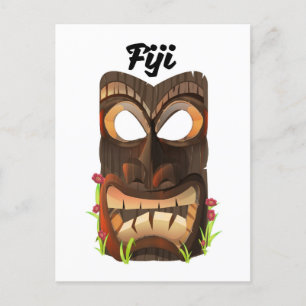 Postal máscara tallada de Fiji
