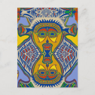 Postal Mascara Tribal de Shaman
