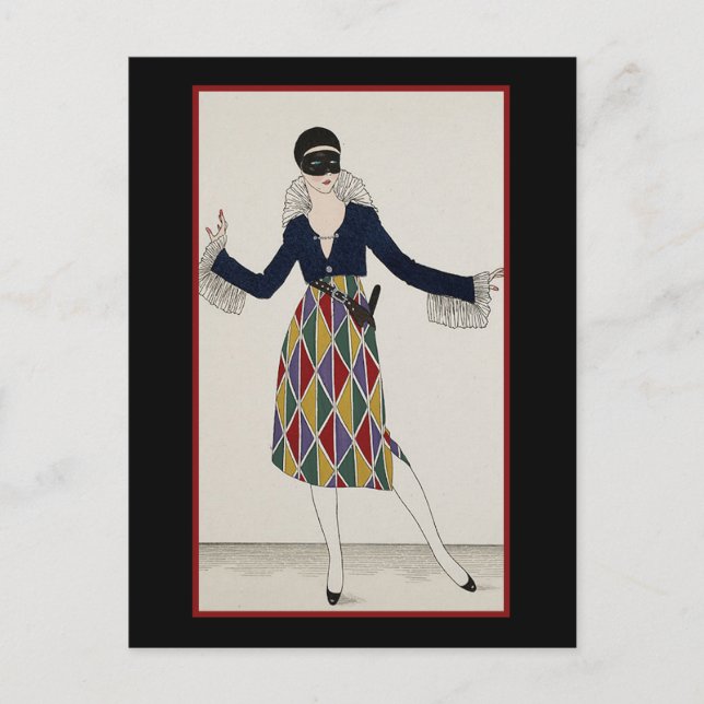 Postal Mascarada (Anverso)