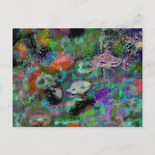 Postal mascarada de sirenas (Anverso)