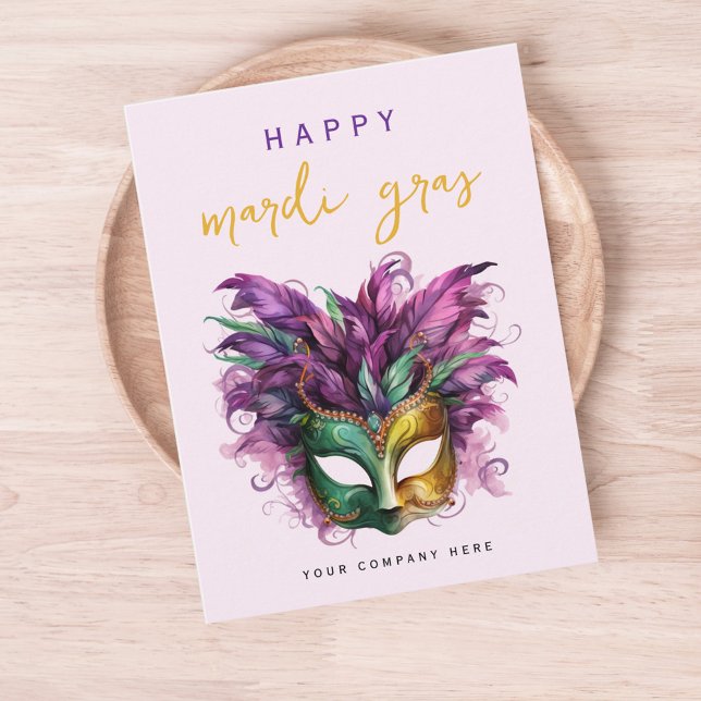 Postal Mascarada del Mardi Gras de Negocios (Subido por el creador)