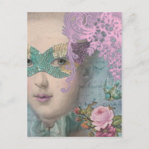 Postal Mascarada francesa