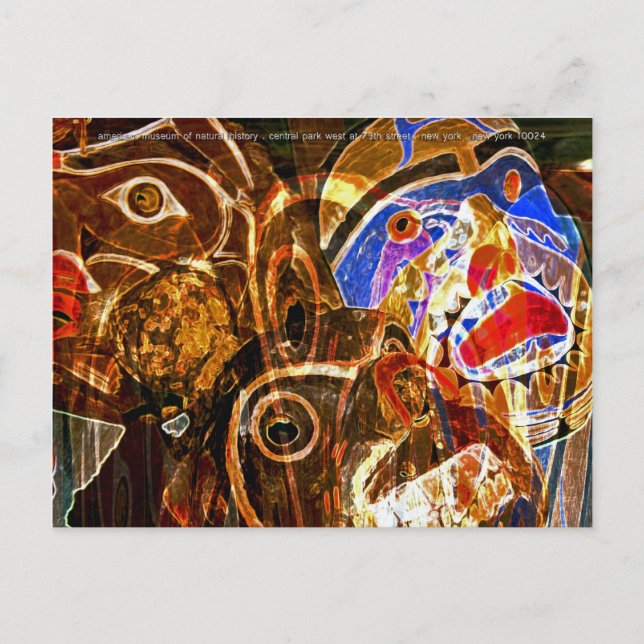 Postal máscaras (Anverso)