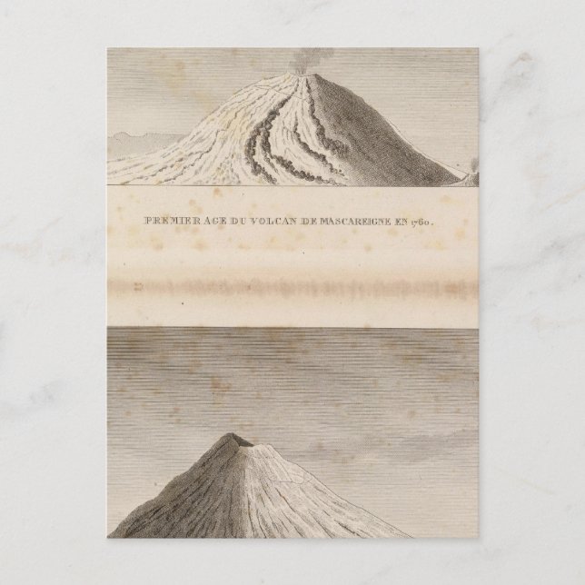 Postal Mascareigne, Vesuve (Anverso)