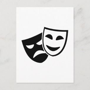 Postal Mascarillas de actor