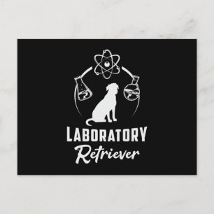 Postal Mascota de Labrador de Laboratorio Recuperador de