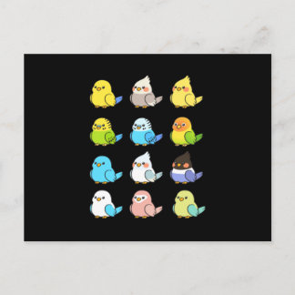 Postal Mascota de pájaros de niños loro