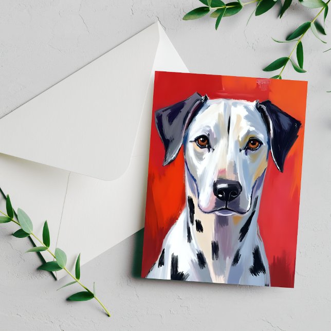 Postal Mascota de perro pintado de Dalmacia (Subido por el creador)