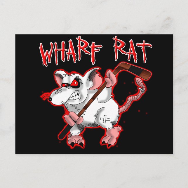 Postal Mascota Personalizado Wharf Rat (Anverso)