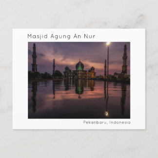 Postal Masjid Agung An Nur, Pekanbaru, Riau, Indonesia