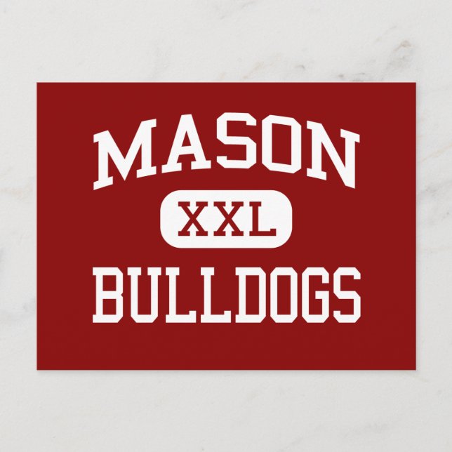 Postal Mason - Bulldogs - Escuela Secundaria - Mason Mich (Anverso)