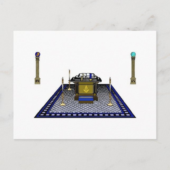 Postal masónica (Anverso)