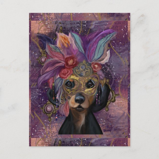 POSTAL MASQUERADE DOXIE  ARTE      (Anverso)