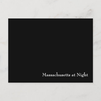 Postal Massachusetts de noche