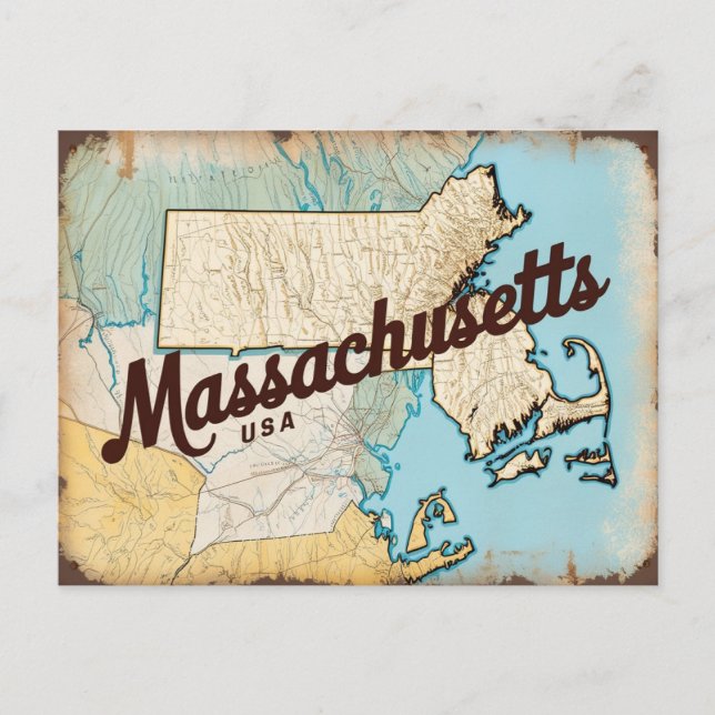 Postal Massachusetts, EE.UU. (Anverso)