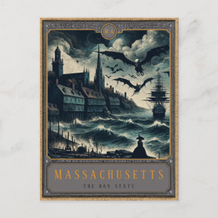 Postal Massachusetts   Postcarta de arte gótico
