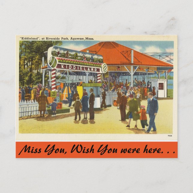 Postal Massachusetts, Riverside Park, Agawam (Anverso)