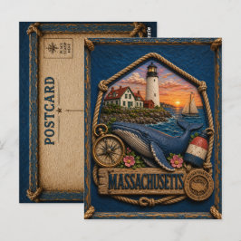 Postal Massachusetts Viajes Antiguos