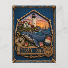 Postal Massachusetts Viajes Antiguos