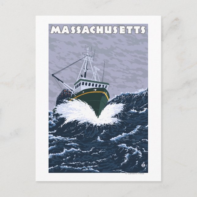 Postal MassachusettsCráter Pesca (Anverso)