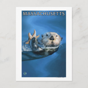 Postal MassachusettsSea Otter Scene