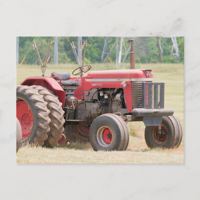 Postal Massey Ferugson Super 90 Sentado En Un Día Soleado (Anverso)