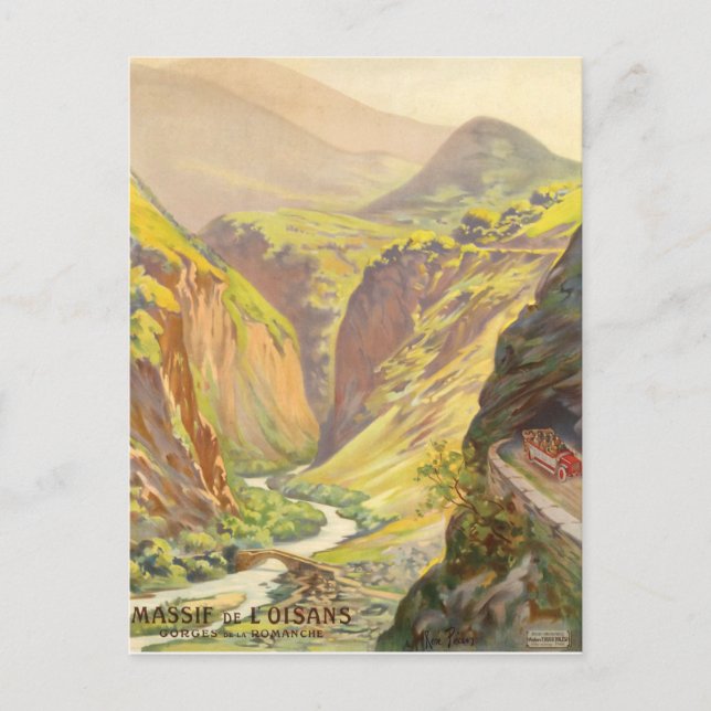 Postal Massif De Oisans, Francia (Anverso)
