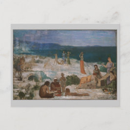 Postal Massilia, colonia griega, por Puvis de Chavannes