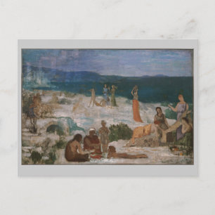 Postal Massilia, colonia griega, por Puvis de Chavannes
